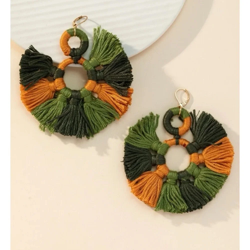 Tassel drop earrings